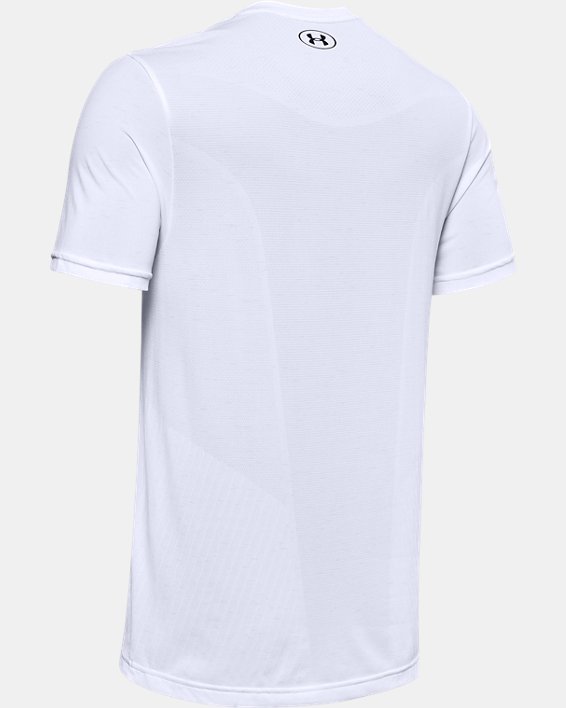 Men's UA Seamless Short Sleeve, White, pdpMainDesktop image number 3